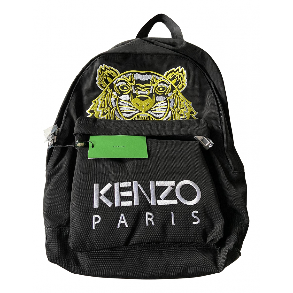 Tiger backpack Kenzo Black in Polyester 